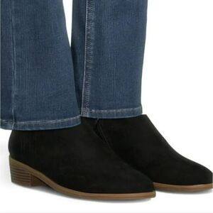 TIME & TRU WOMEN'S FAUX SUEDE ANKLE BOOTS, WIDE WIDTH BOOT